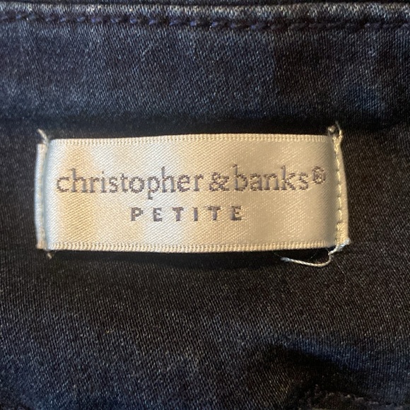 CHRISTOPHER AND BANKS  Wide Waistband Pull-on Jean Leggings Size Small Petite - Picture 6 of 9